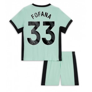 Maillot de foot Chelsea Wesley Fofana #33 Troisième enfant 2023-24 Manches Courte (+ pantalon court)